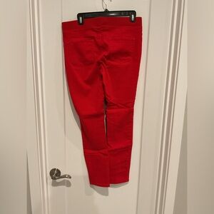 Red jeggings